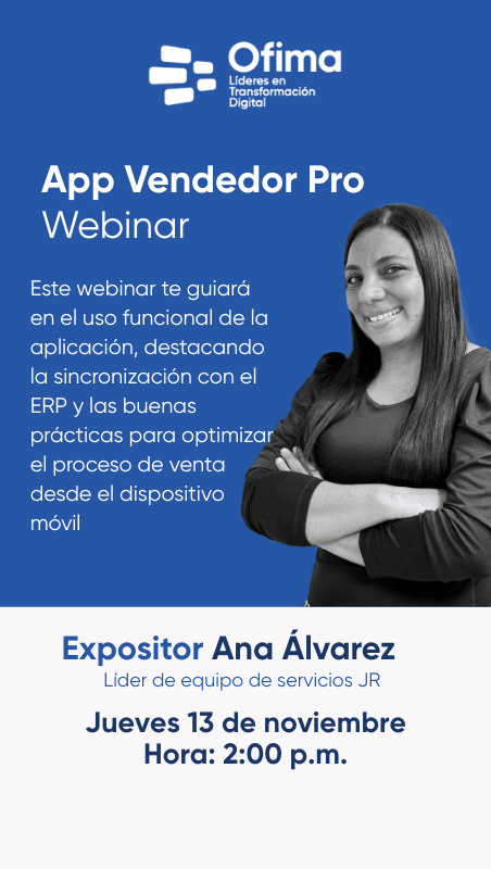 Webinar app Vendedor pro - Ofima