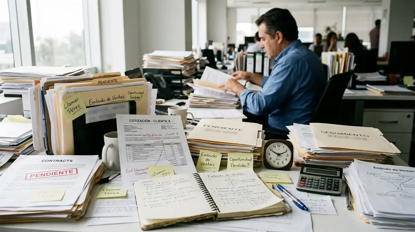 El costo silencioso de no digitalizar tu área comercial en una empresa mediana