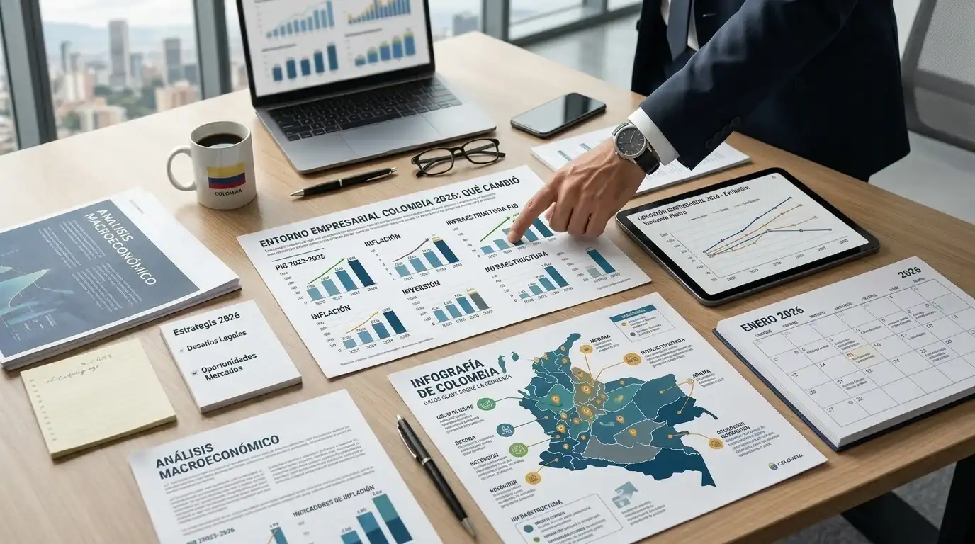 Entorno empresarial Colombia 2026: salario mínimo, reforma laboral, DIAN y cómo adaptarse